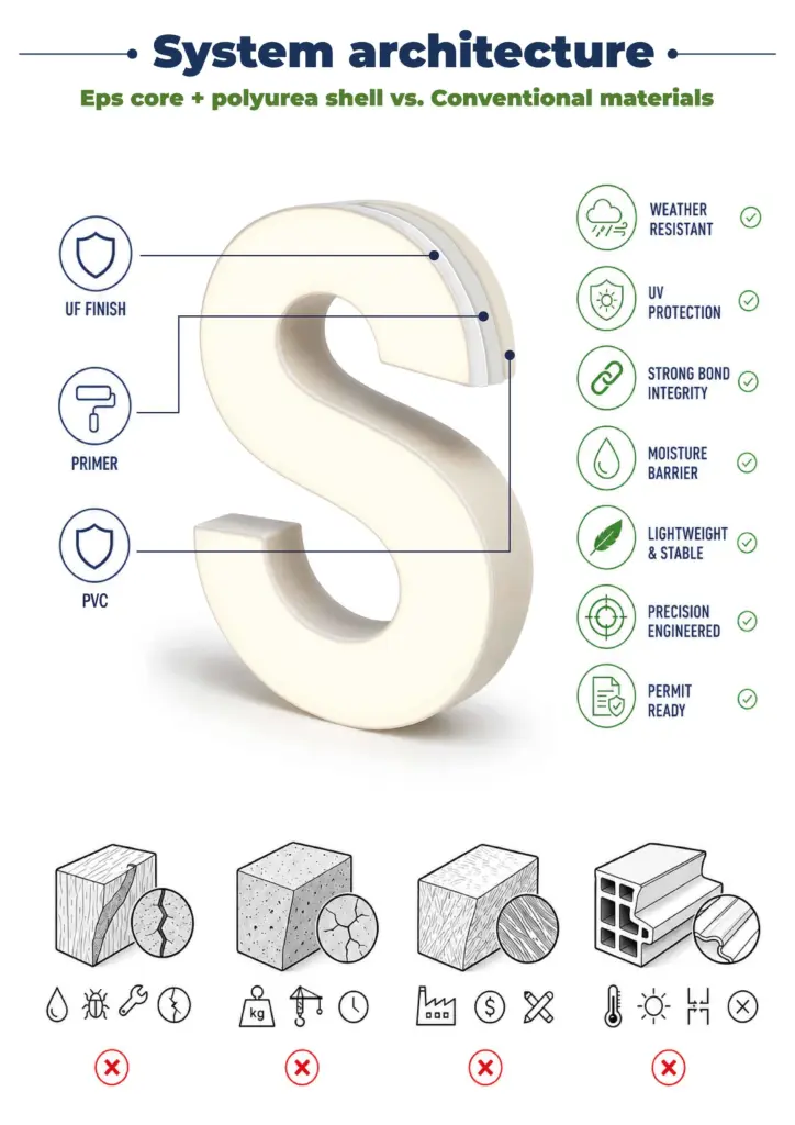 Illuminated Latters Logos Architecture