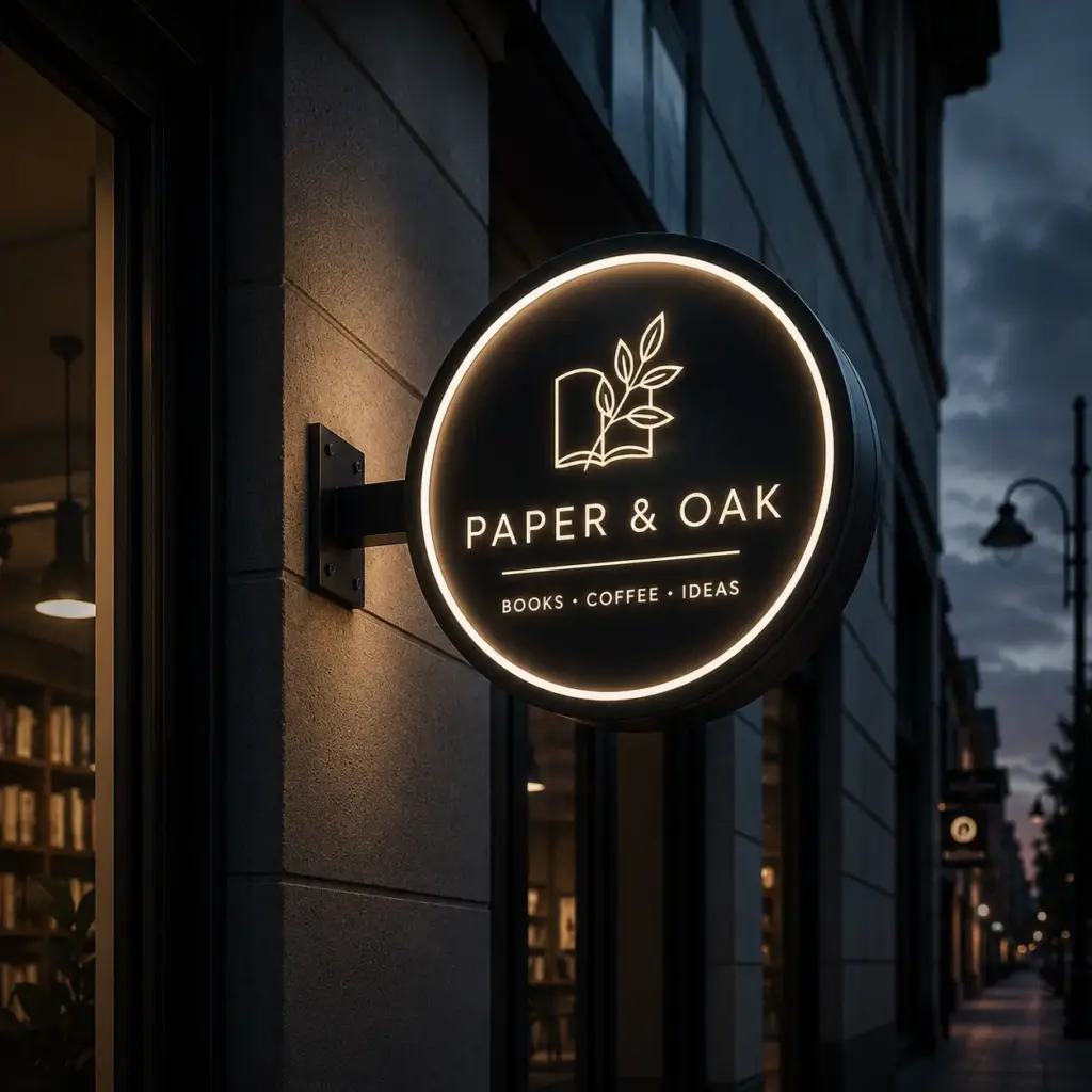 Custom outdoor LED signs for business entrances