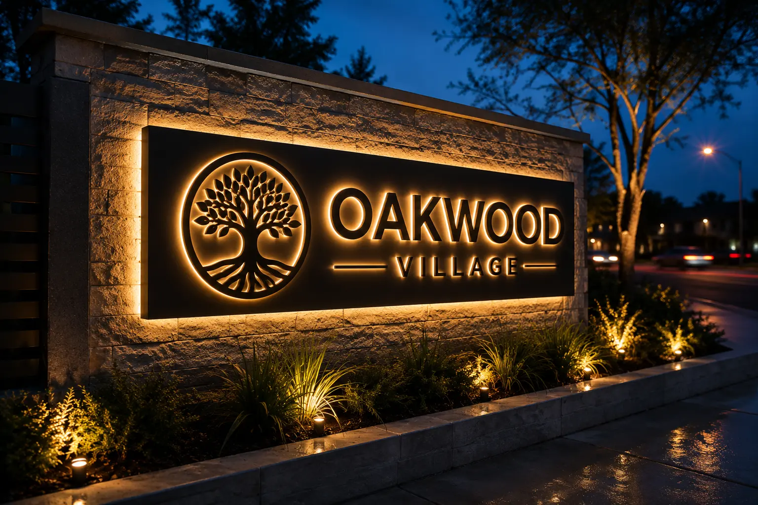 Custom outdoor LED channel letters sign